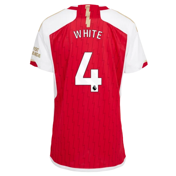 AFC Fussball Shirts Shop - Offizielle arsenal damen 2324 heimtrikot – ben white AFC FC Shirts und Bekleidung