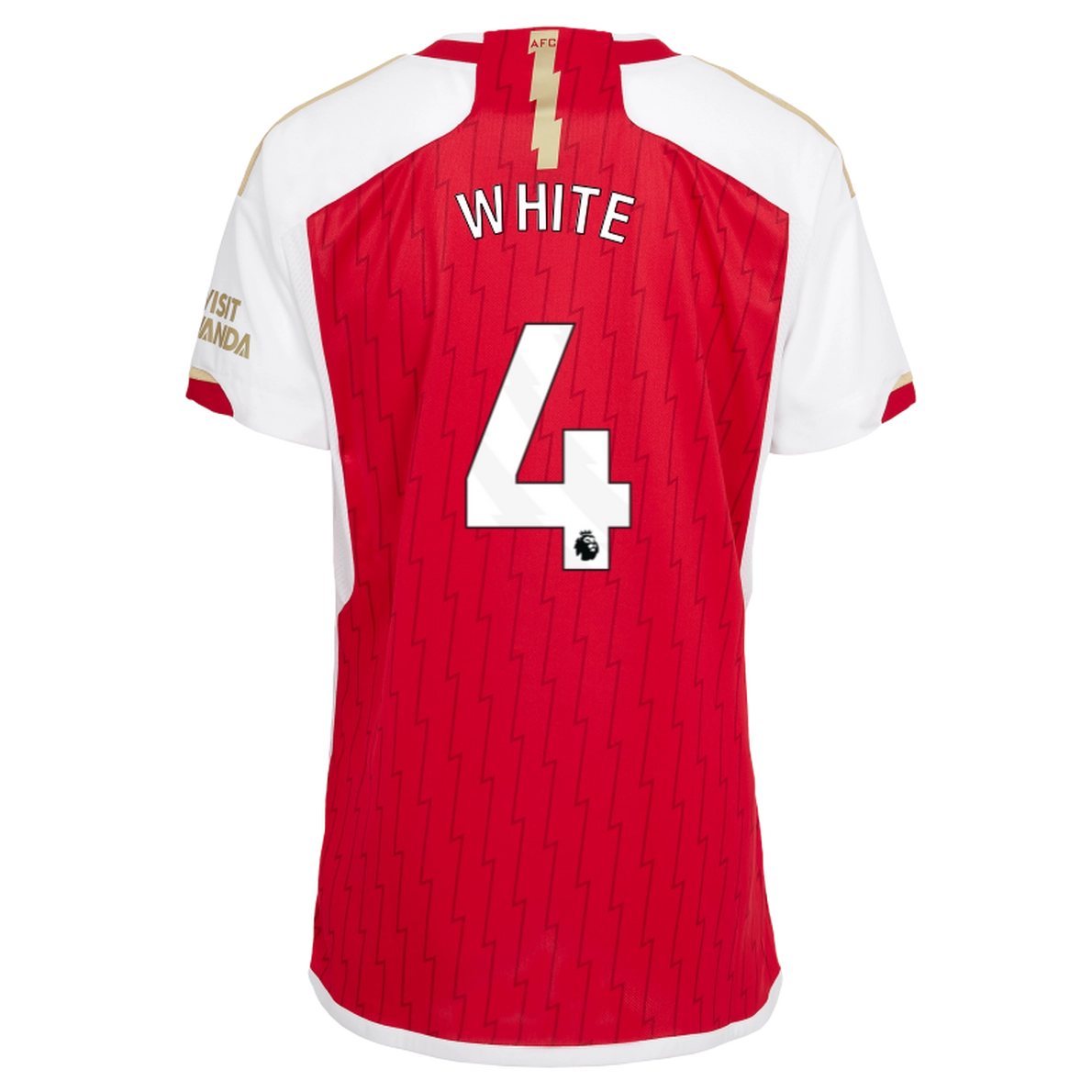AFC Fussball Shirts Shop - Offizielle arsenal damen 2324 heimtrikot – ben white AFC FC Shirts und Bekleidung