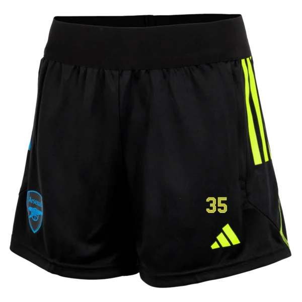 AFC Fussball Shirts Shop - Offizielle arsenal damen 2324 schwarze trainingsshorts – oleksandr zinchenko AFC FC Shirts und Bekleidung