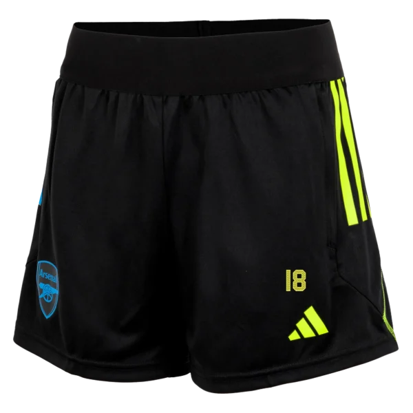 AFC Fussball Shirts Shop - Offizielle arsenal damen 2324 schwarze trainingsshorts – takehiro tomiyasu AFC FC Shirts und Bekleidung