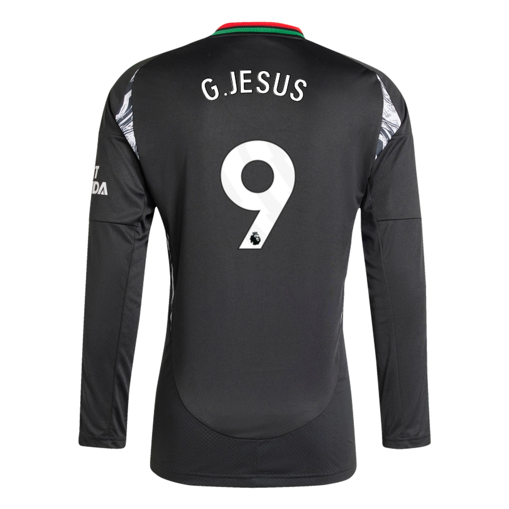 AFC Fussball Shirts Shop - Offizielle arsenal damen adidas 2425 langarm-auswärtstrikot – gabriel jesus Fußballbekleidung | Alles für Arsenal-Fans AFC FC Shirts und Bekleidung