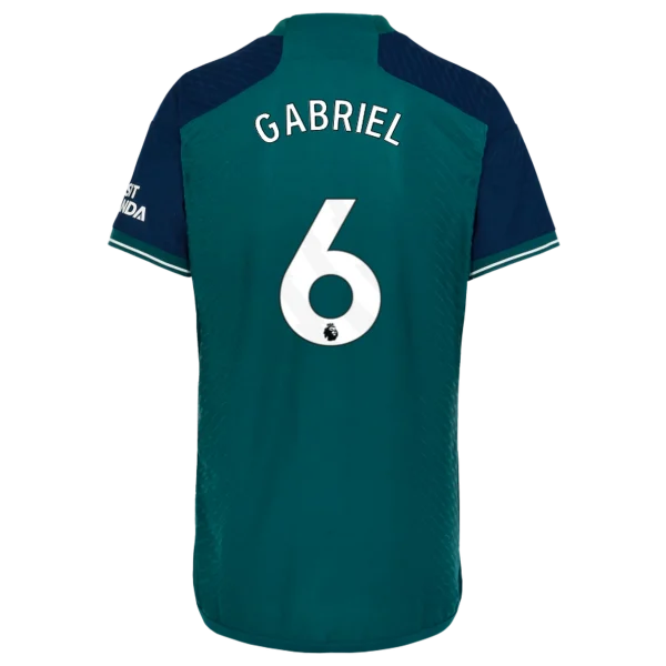 AFC Fussball Shirts Shop - Offizielle arsenal herren 2324 authentisches drittes trikot – gabriel magalhaes Fußballbekleidung | Alles für Arsenal-Fans AFC FC Shirts und Bekleidung