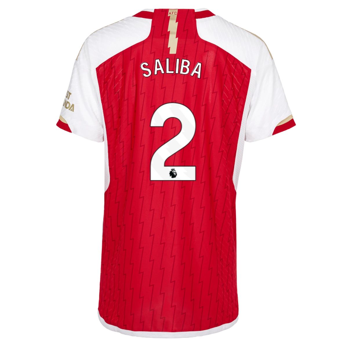 AFC Fussball Shirts Shop - Offizielle arsenal herren 2324 authentisches heimtrikot – william saliba Fußballbekleidung | Alles für Arsenal-Fans AFC FC Shirts und Bekleidung