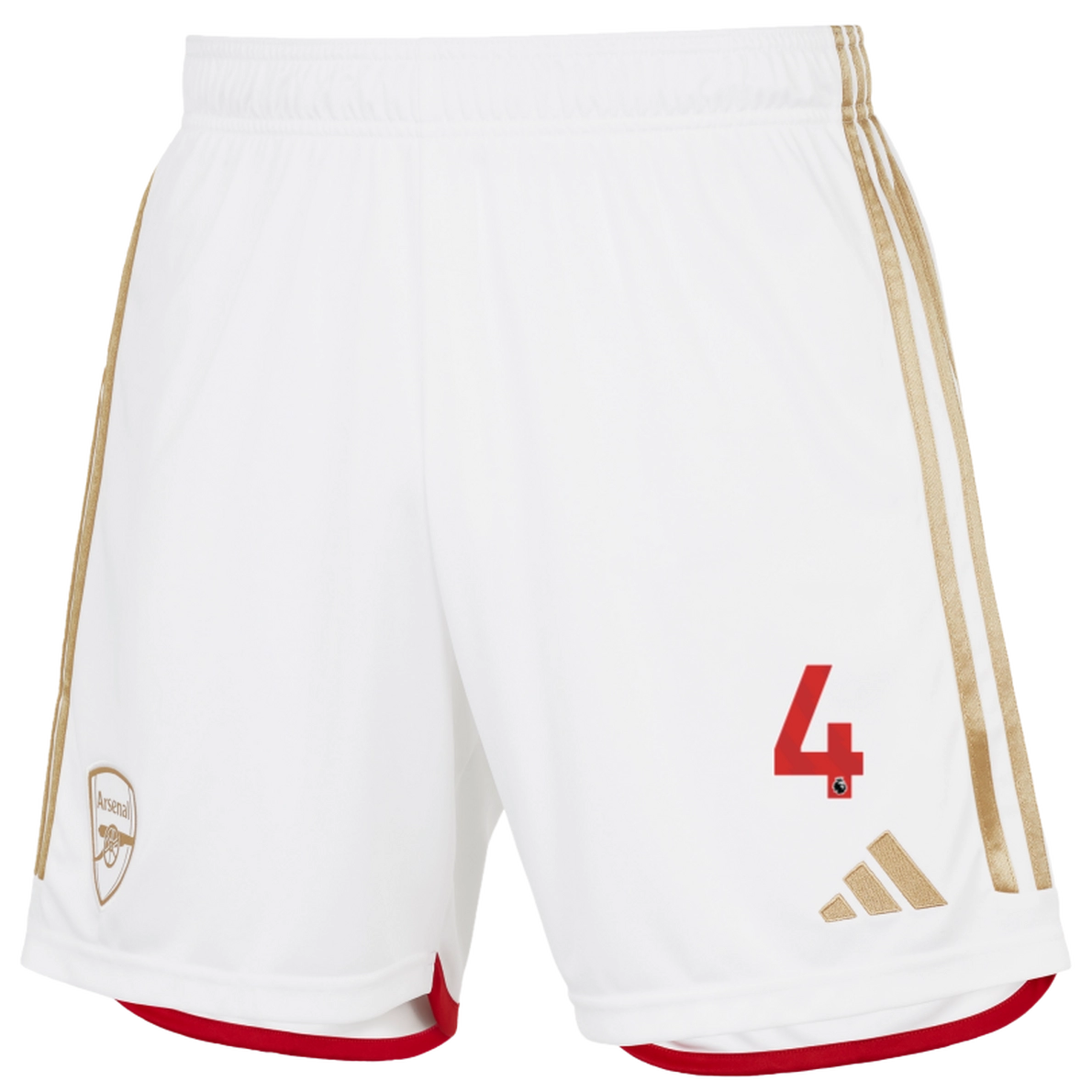 AFC Fussball Shirts Shop - Offizielle arsenal junior 2324 heimshorts – ben white Fußballbekleidung | Alles für Arsenal-Fans AFC FC Shirts und Bekleidung