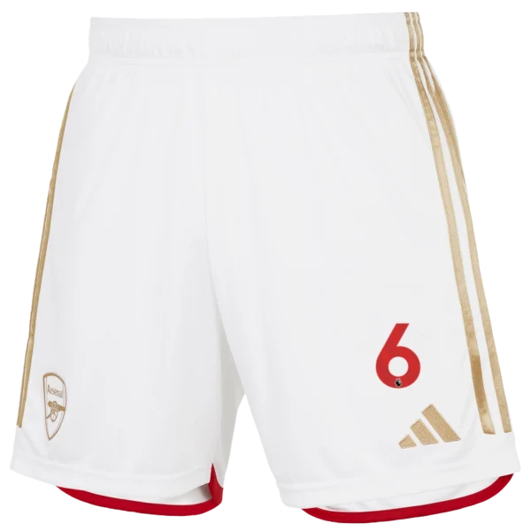 AFC Fussball Shirts Shop - Offizielle arsenal junior 2324 heimshorts – gabriel magalhaes Fußballbekleidung | Alles für Arsenal-Fans AFC FC Shirts und Bekleidung